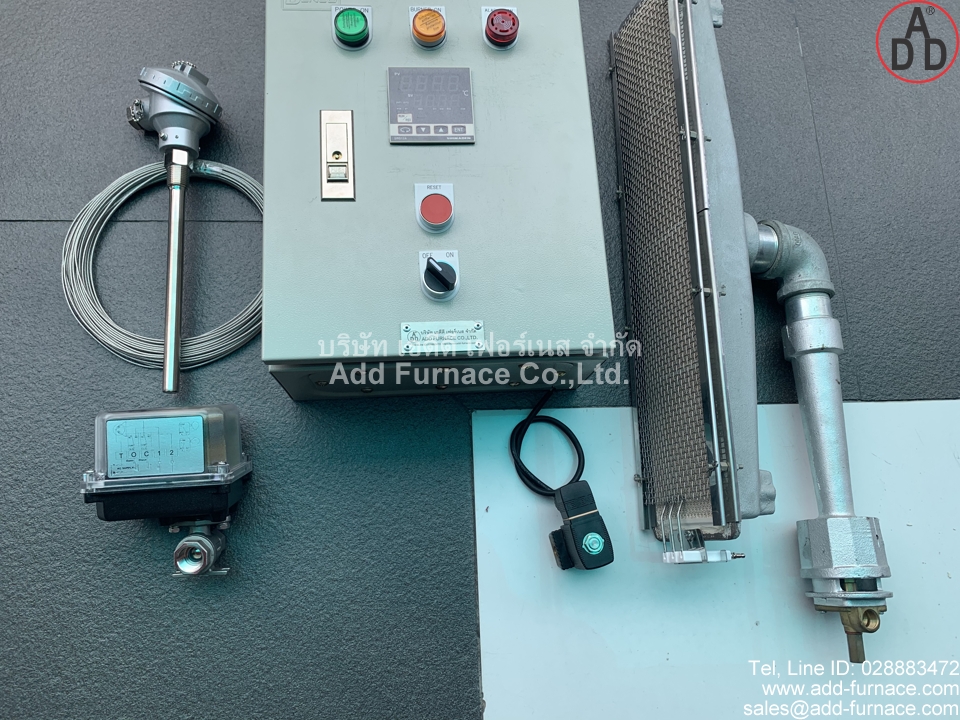 ตู้ควบคุมจุดไฟและอุณหภูมิ  อินฟราเรดเบอร์เนอร์ และอุปกรณ์ครบชุดพร้อมใช้งาน (2)
